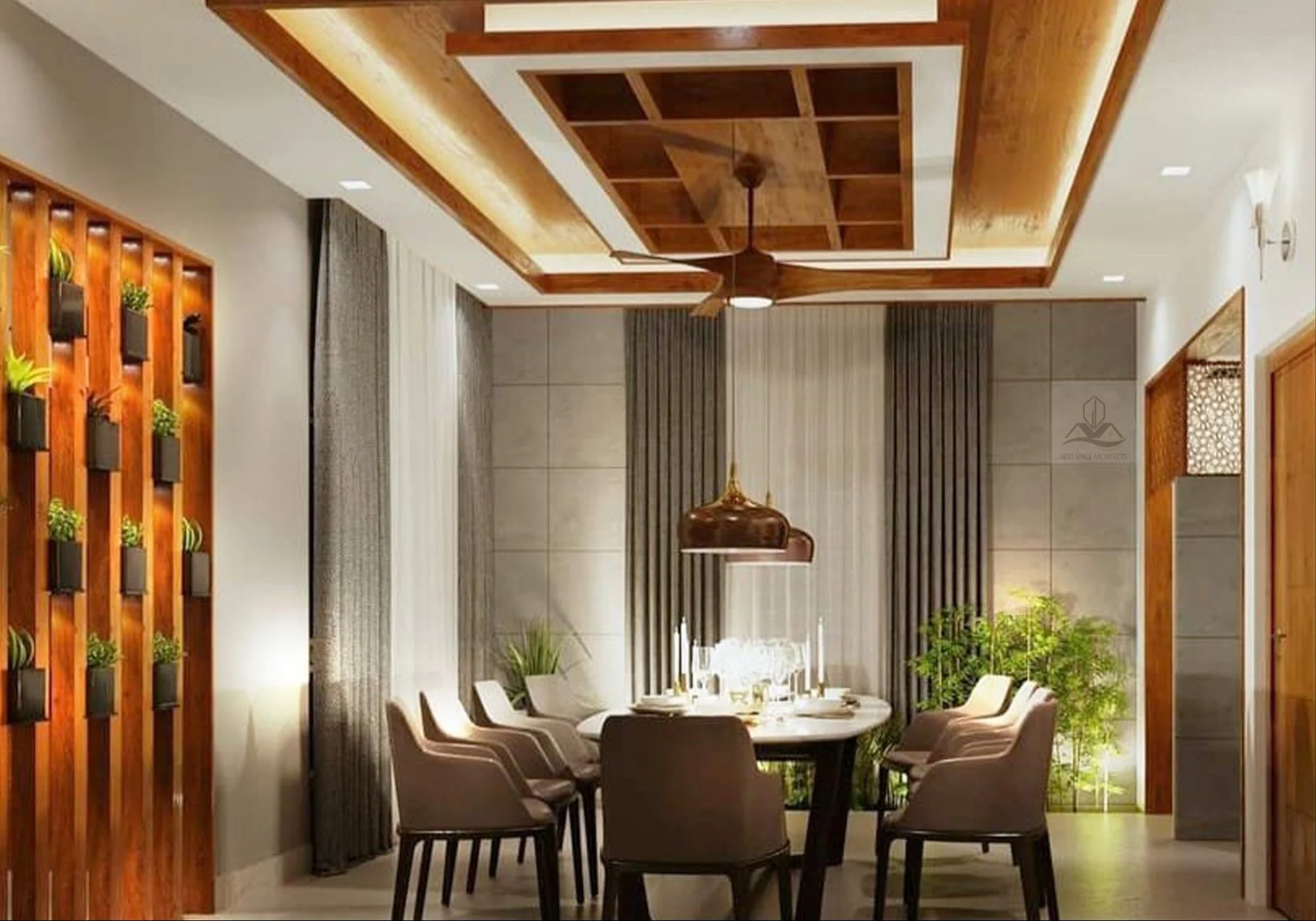 U-Shaped Modular Kitchen